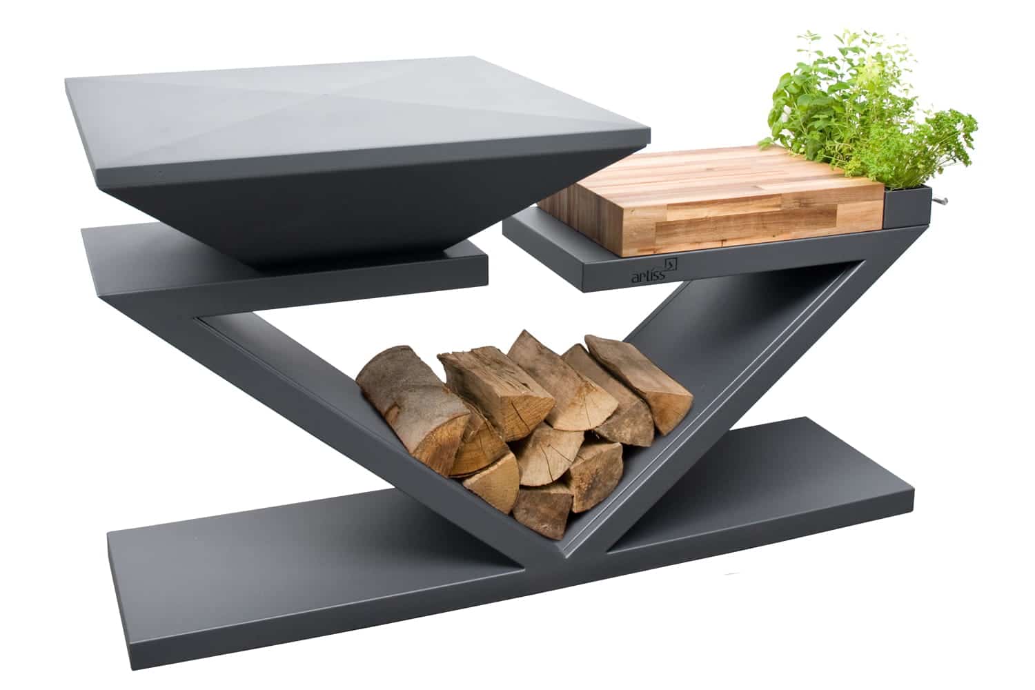 Feuerstelle G5 Graphit in versch. Ausführungen – Bild 3