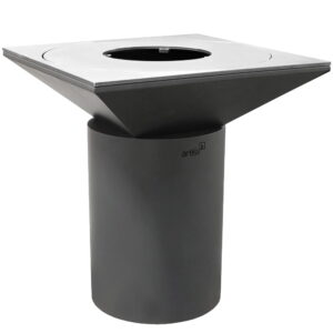 Feuerstelle G6 Graphit mit Kochplatte in versch. Ausf.