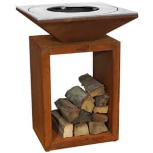 Feuerstelle G8 Basic Corten mit Kochplatte in versch. Ausf.