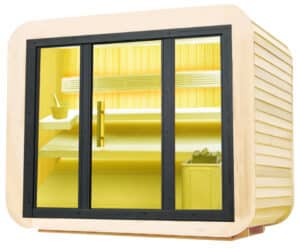 Gartensauna mit Bio-Kombiofen im Top-Design 2200mm x 2000mm