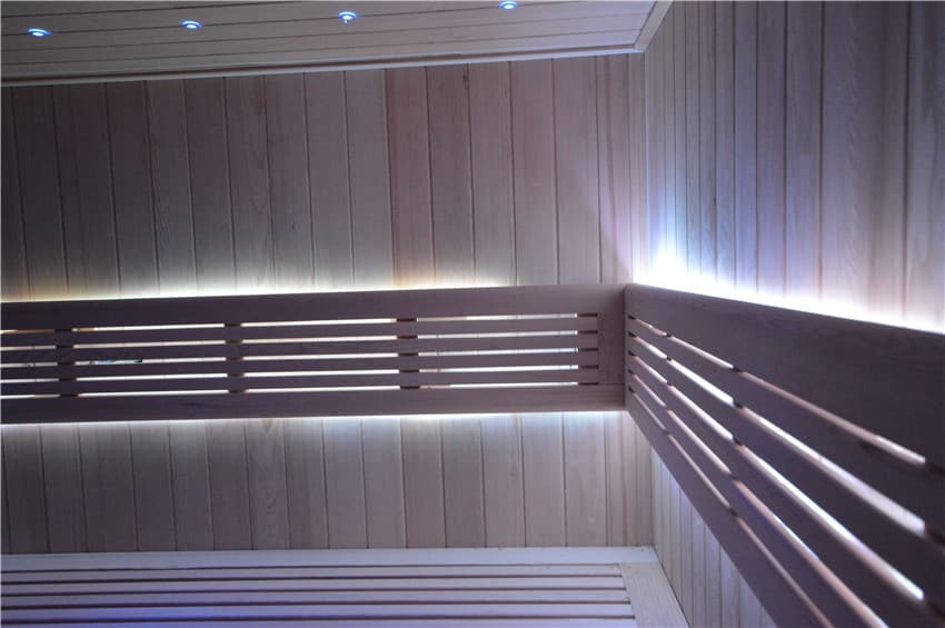 Gartensauna mit Bio-Kaminofen im Top-Design 6300mm x 3300mm – Bild 11
