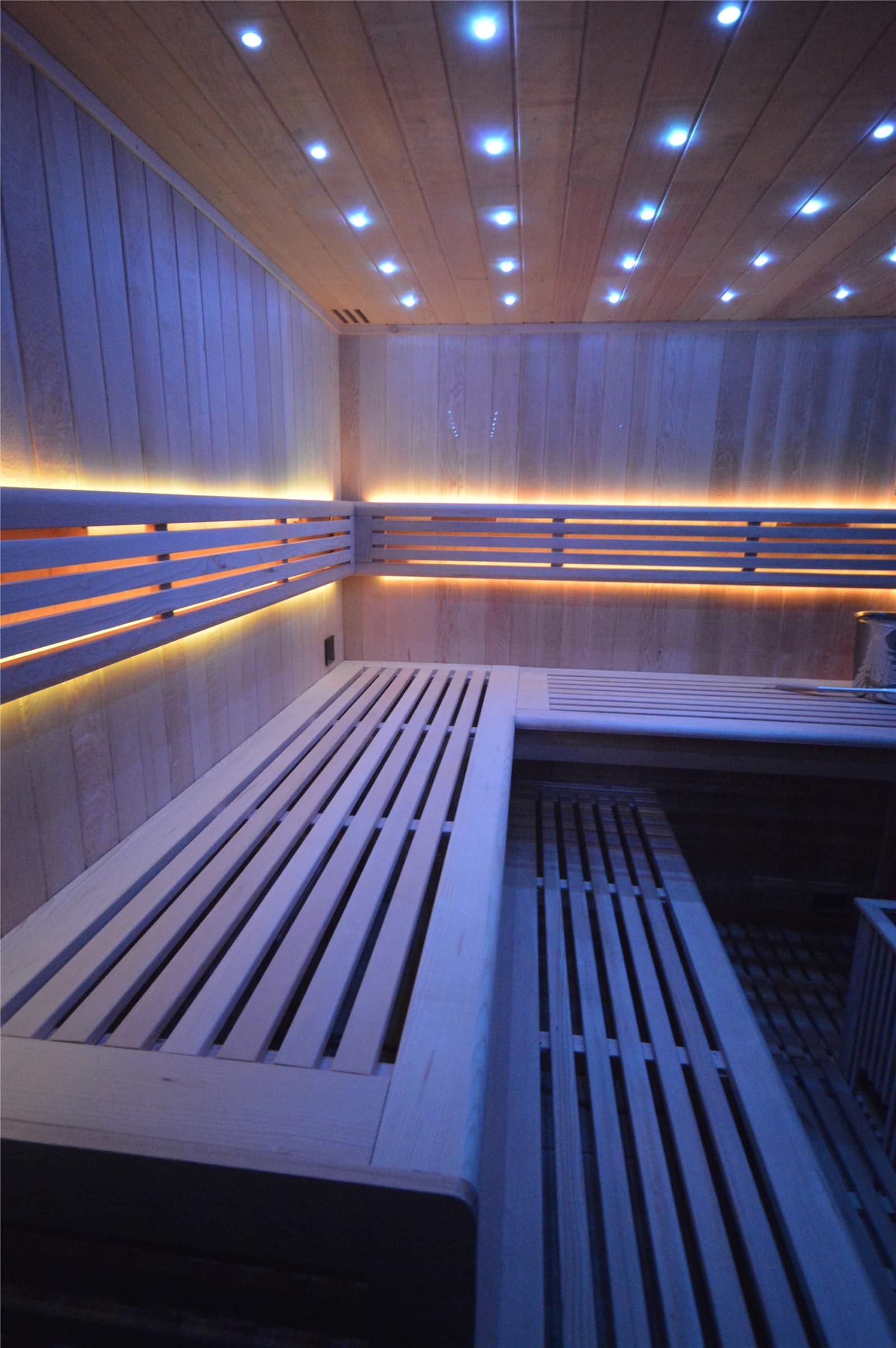 Gartensauna mit Bio-Kaminofen im Top-Design 3300mm x 3300mm – Bild 14