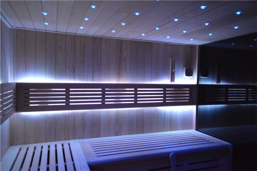 Gartensauna mit Bio-Kaminofen im Top-Design 6300mm x 3300mm – Bild 13