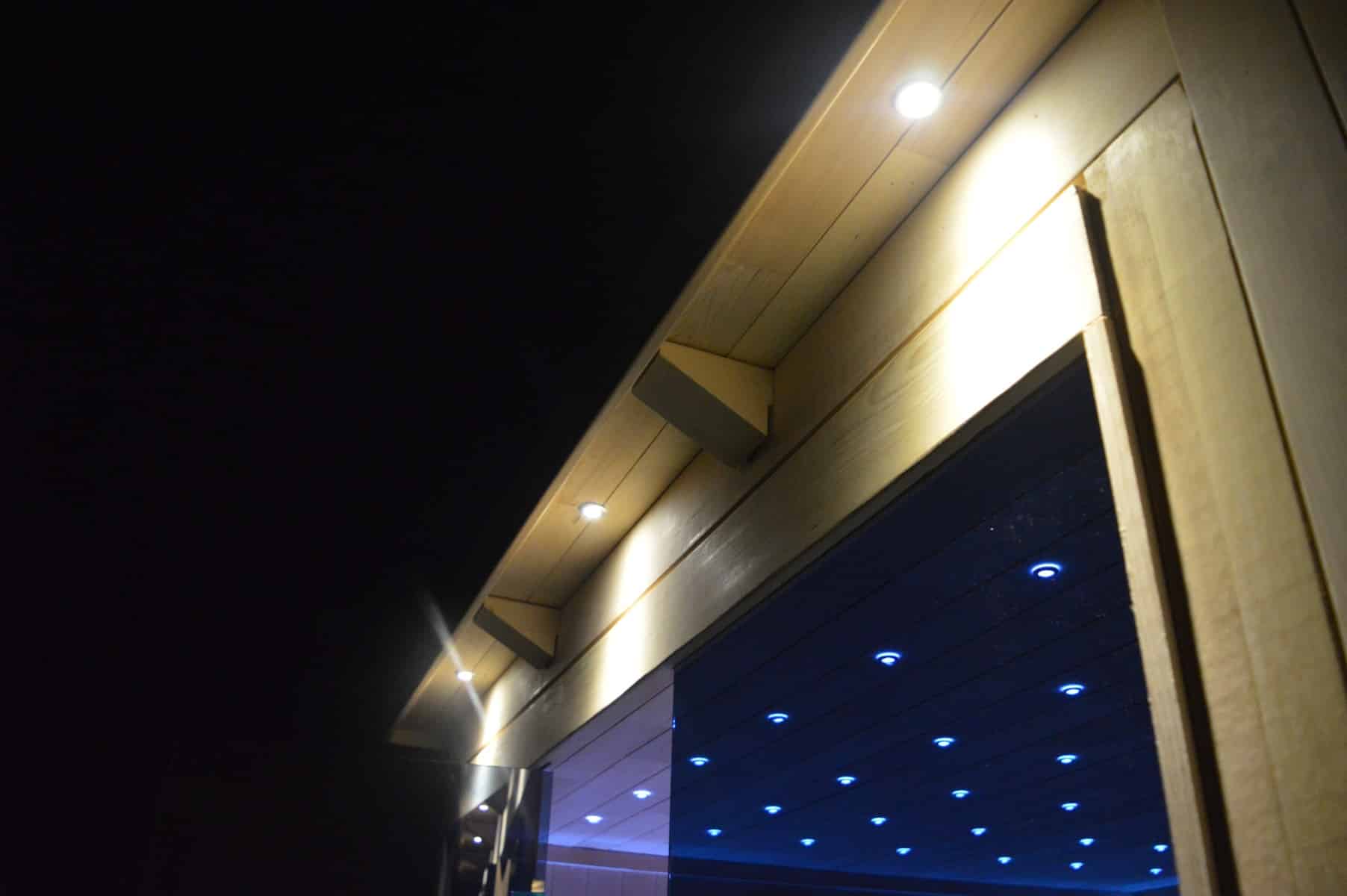 Gartensauna mit Bio-Kaminofen im Top-Design 6300mm x 3300mm – Bild 15