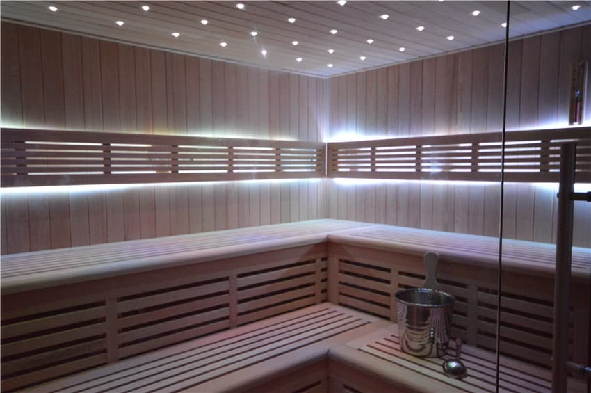 Gartensauna mit Bio-Kaminofen im Top-Design 6300mm x 3300mm – Bild 5