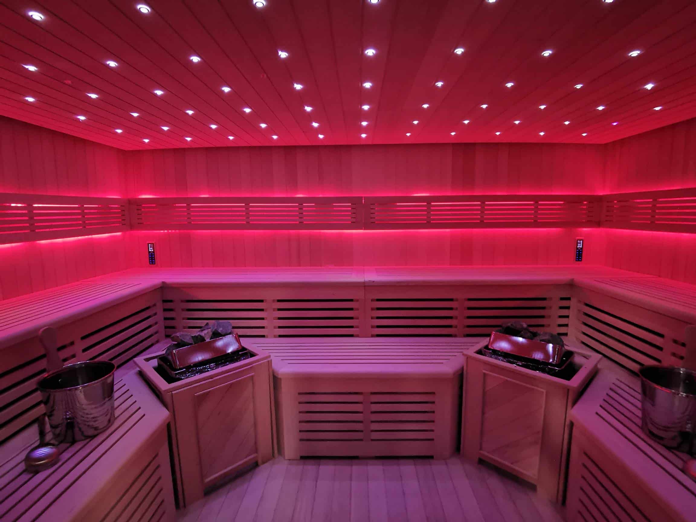 Gartensauna mit Bio-Kaminofen im Top-Design 4500mm x 3800mm – Bild 6