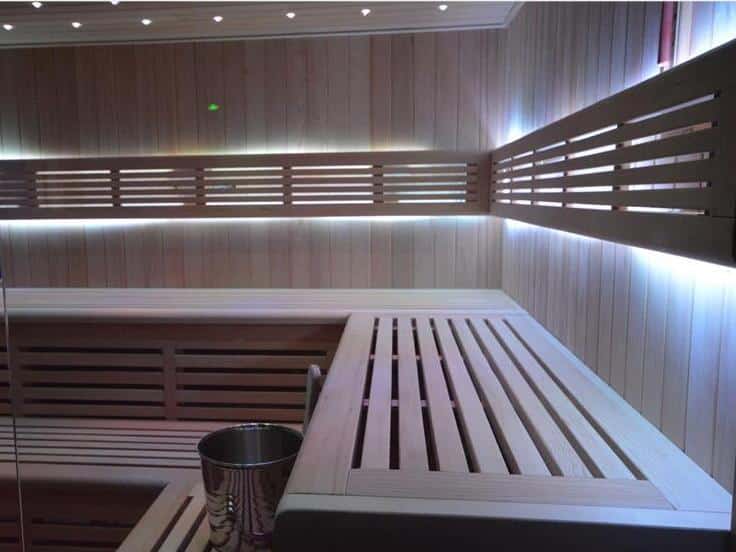 Gartensauna mit Bio-Kaminofen im Top-Design 6300mm x 3300mm – Bild 6