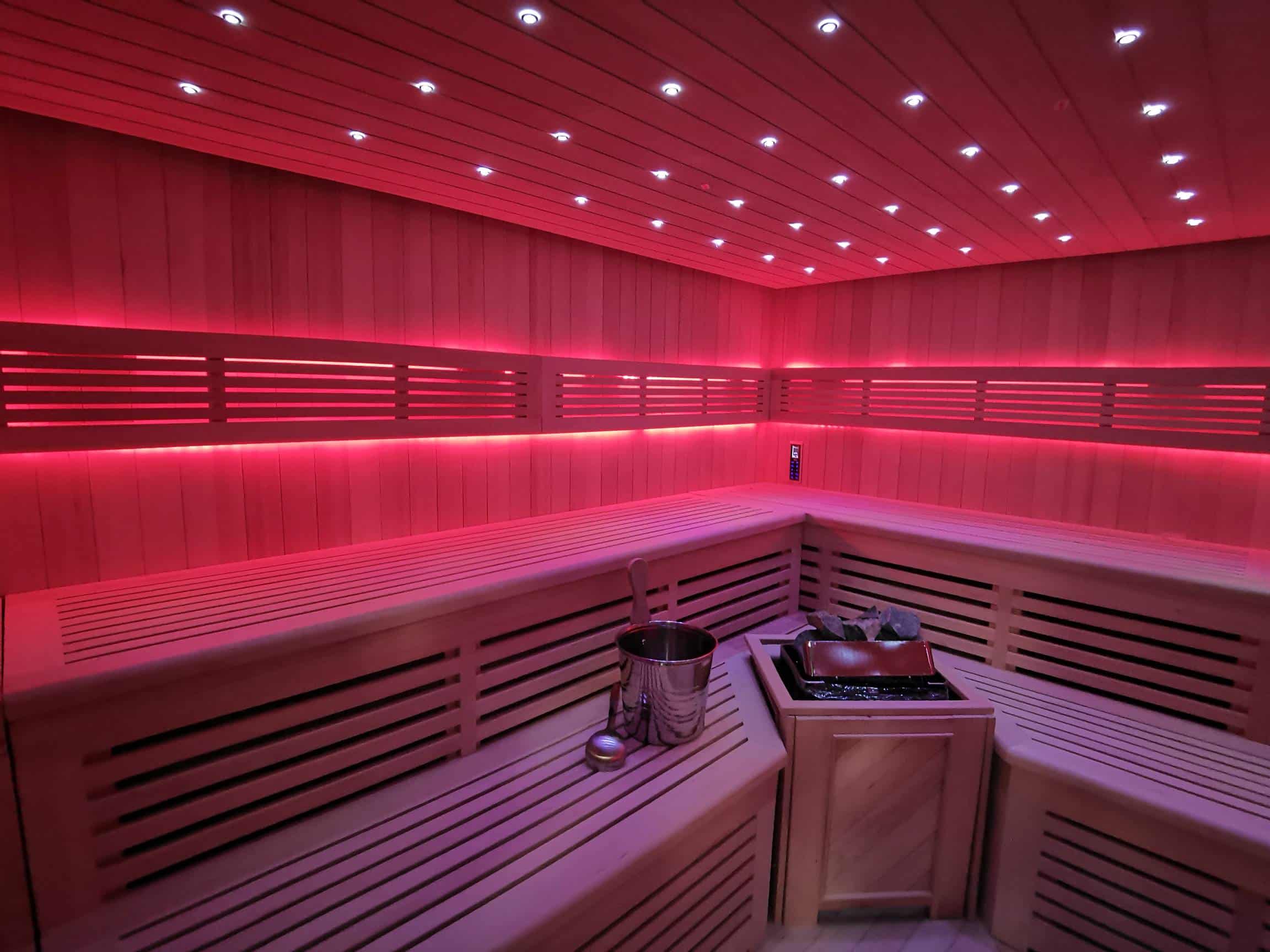 Gartensauna mit Bio-Kaminofen im Top-Design 4500mm x 3800mm – Bild 7