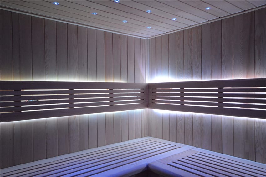 Gartensauna mit Bio-Kaminofen im Top-Design 6300mm x 3300mm – Bild 7