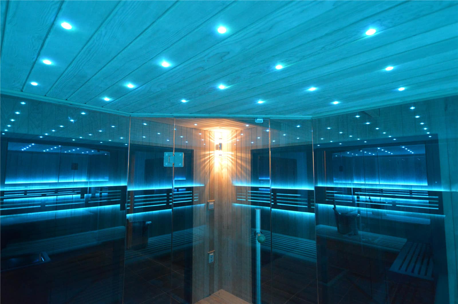 Gartenhaus mit Sauna mit Bio-Kombiofen im Top-Design 6300mm x 3300mm – Bild 9