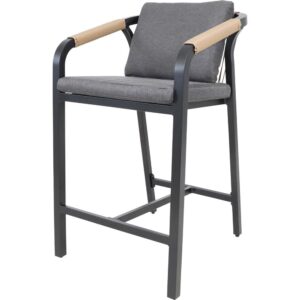 4er-Set Barstuhl Rimini in schwarz