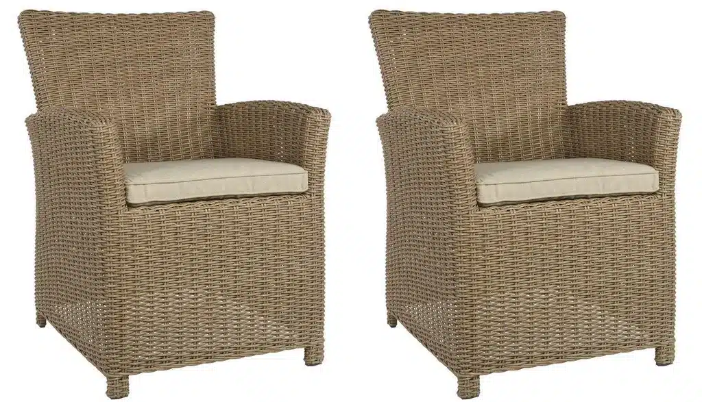 2er-Set Dinningsessel Tropez Straw