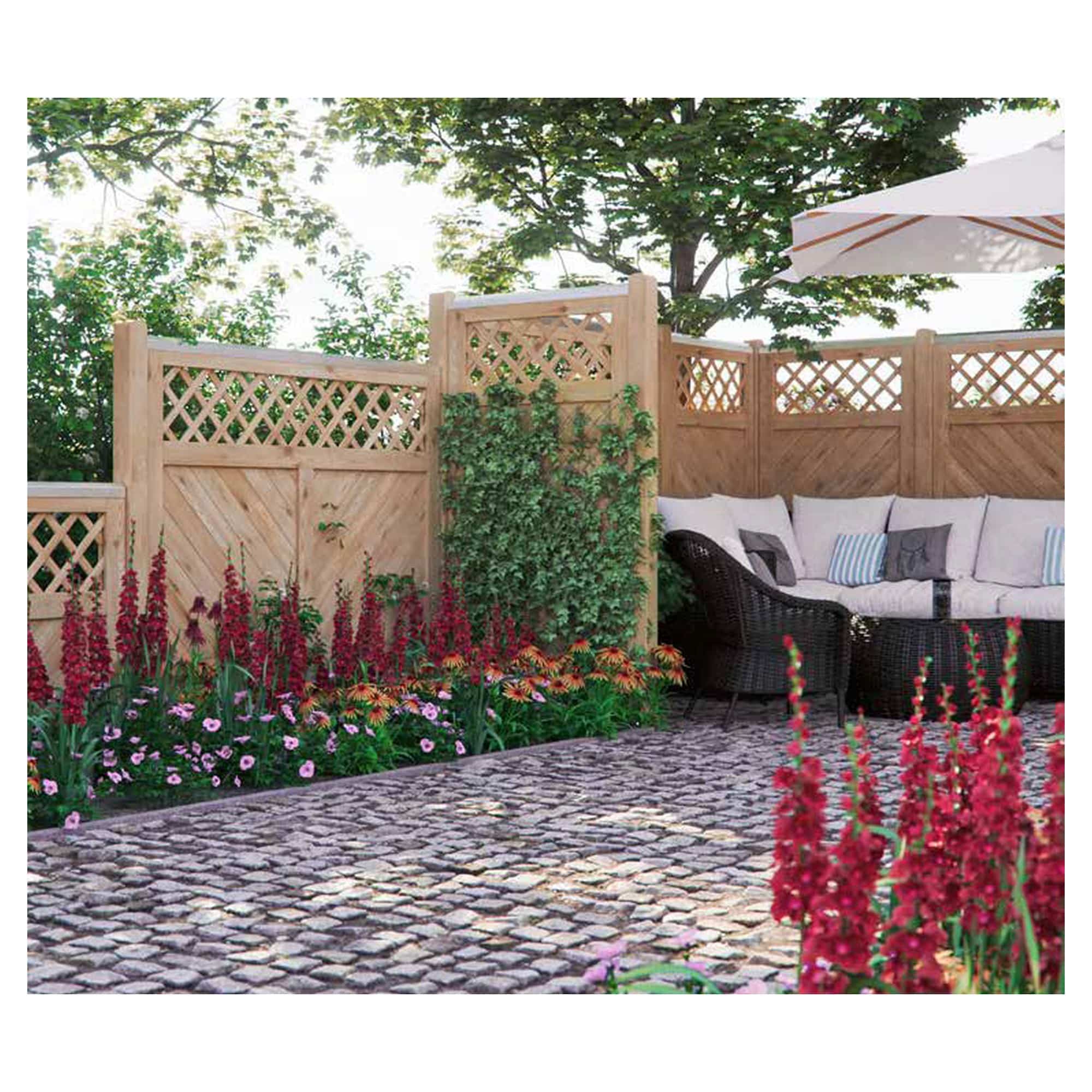 Sichtschutzzaun Skagen 900mm x 1800mm / 900mm – Bild 3