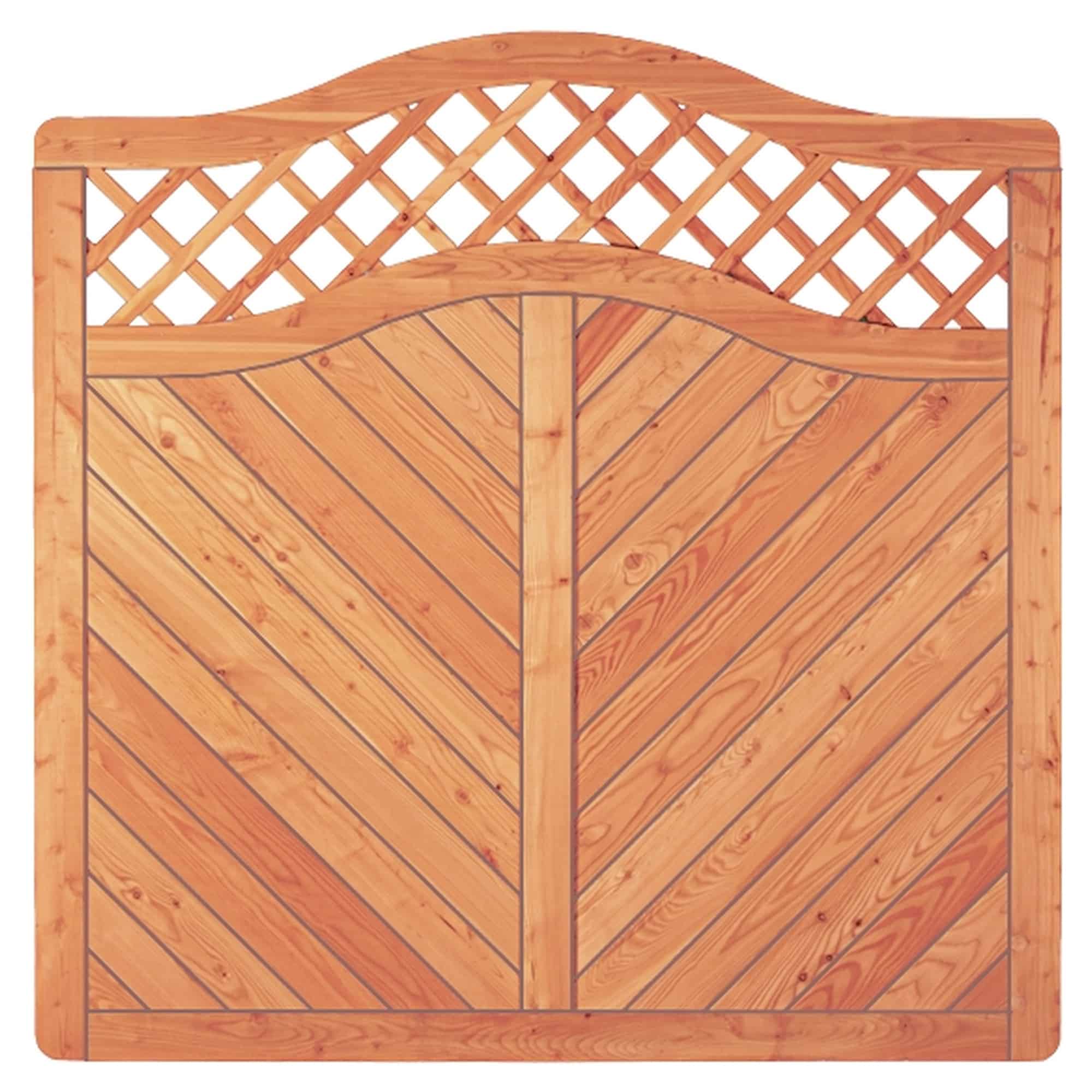 Sichtschutzzaun Skagen 1800mm x 1800mm / 1650mm