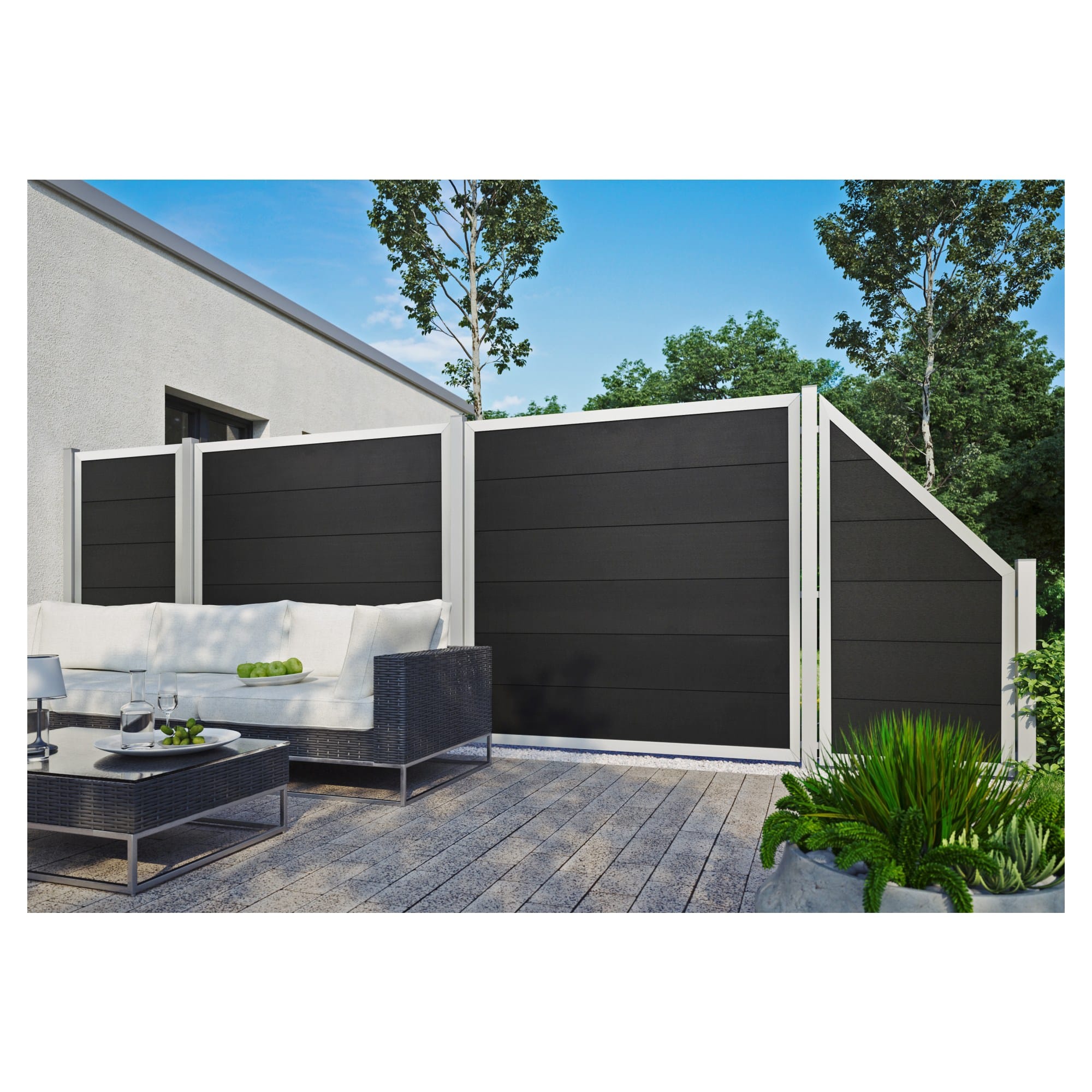 WPC-Zaunelement Malö 900mm x 1800mm – Bild 3