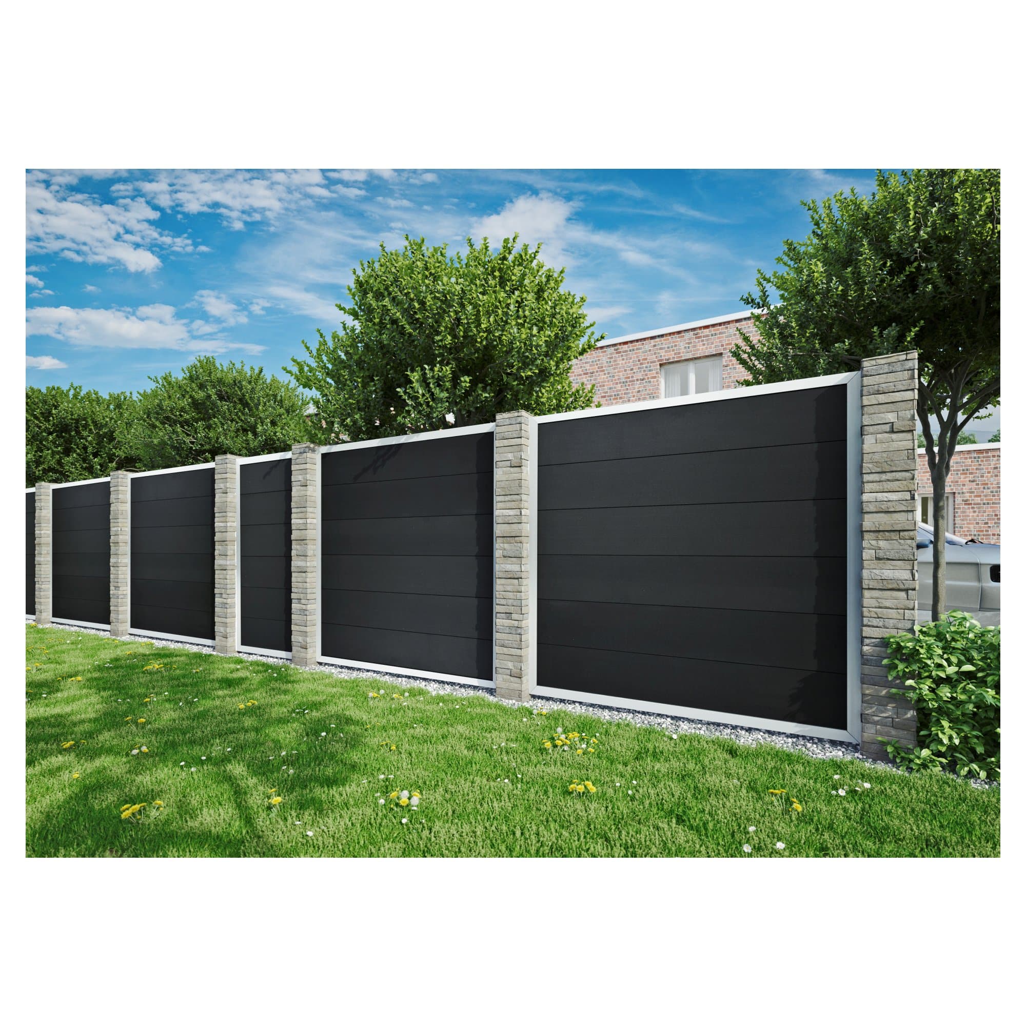 WPC-Zaunelement Malö 900mm x 1800mm – Bild 2