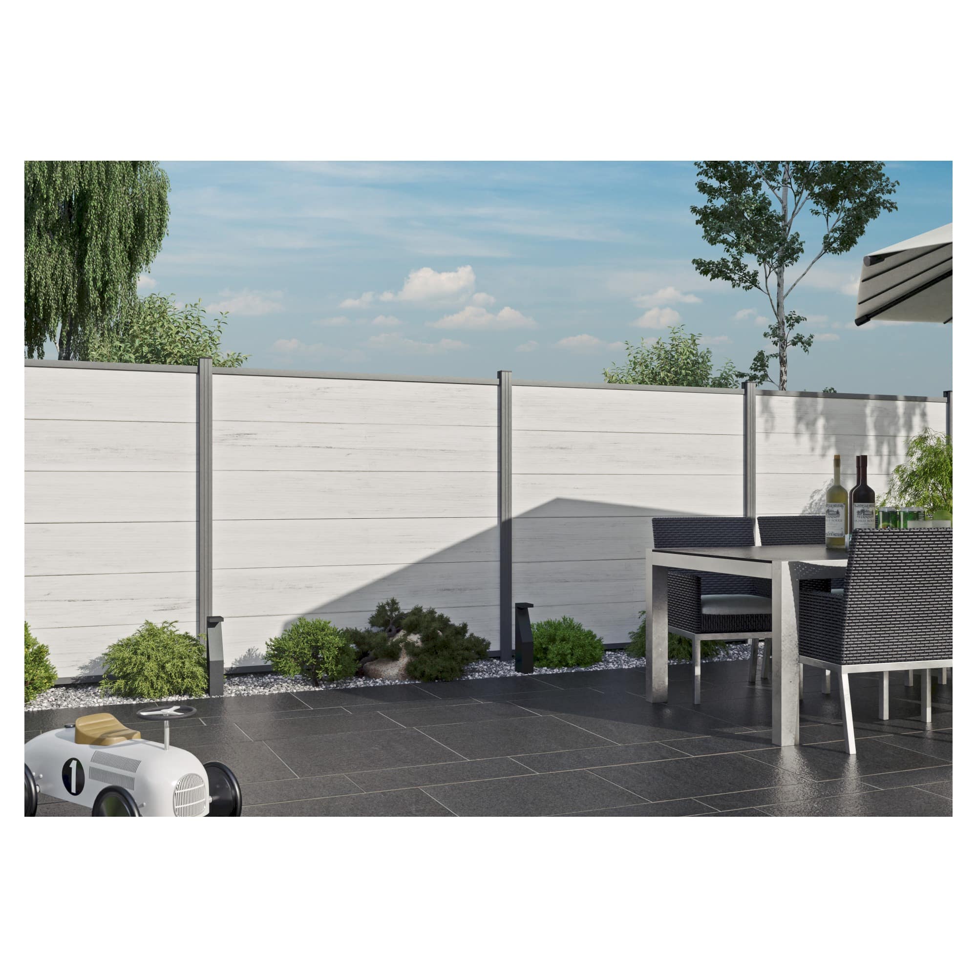 Aluminium-Abschlußleisten für Sichtschutzzäune – Bild 3