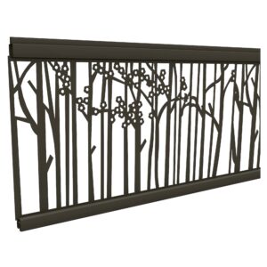 Dekoelemente für WPC-Sichtschutzzäune in versch. Ausführungen lieferbar