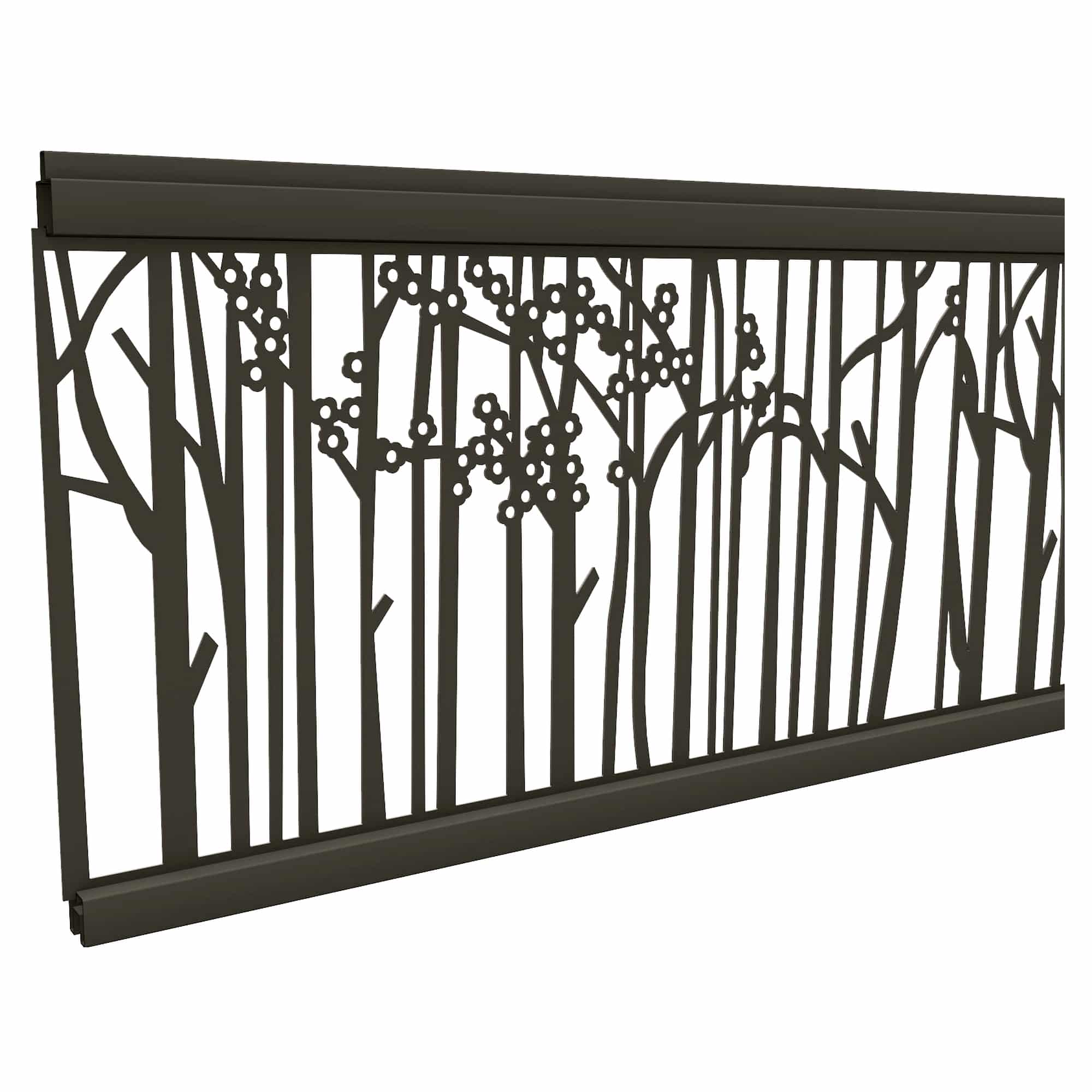 Dekoelemente für WPC-Sichtschutzzäune in versch. Ausführungen lieferbar